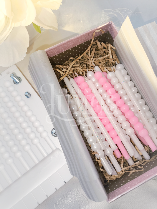 Cake Candle Mold Bubble, Birthday Candle, Small Pearl Pillar, Bento Candle Mold, Taper Mold, Bento Candles, Birthday Candles