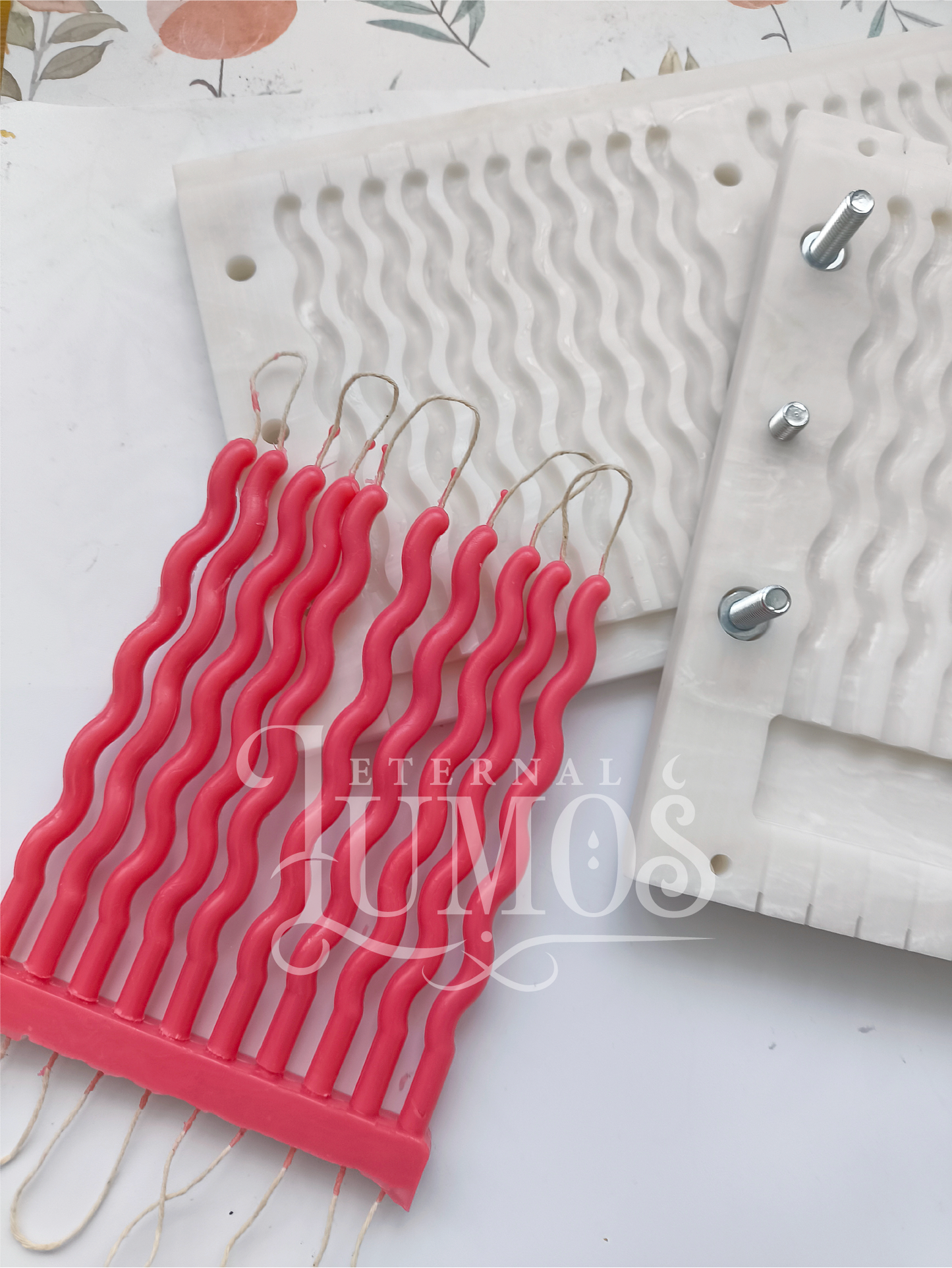 Cake Candle Mold Swirl, Birthday Candle, Small Swirl Pillar, Bento Candle Mold, Taper Mold, Bento Candles, Birthday Candles